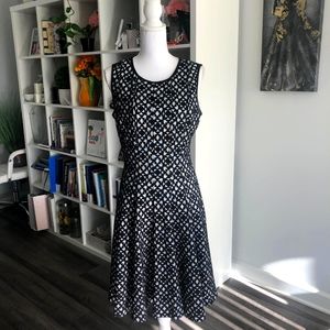 Calvin klein black and white dress